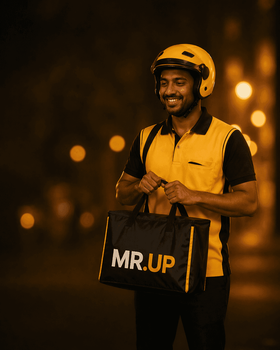 MR.UP rider ready for city deliveries